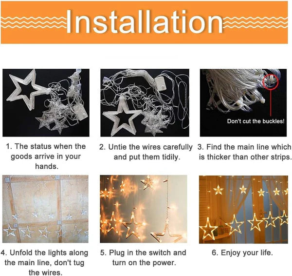 Hanging Stars LED light