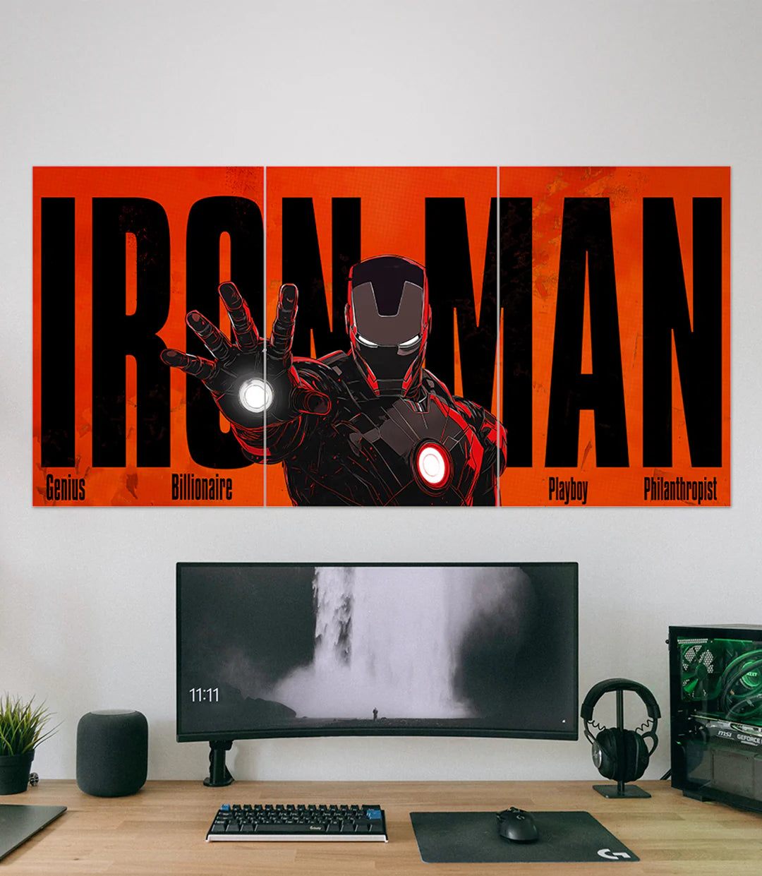 Iron man poster.