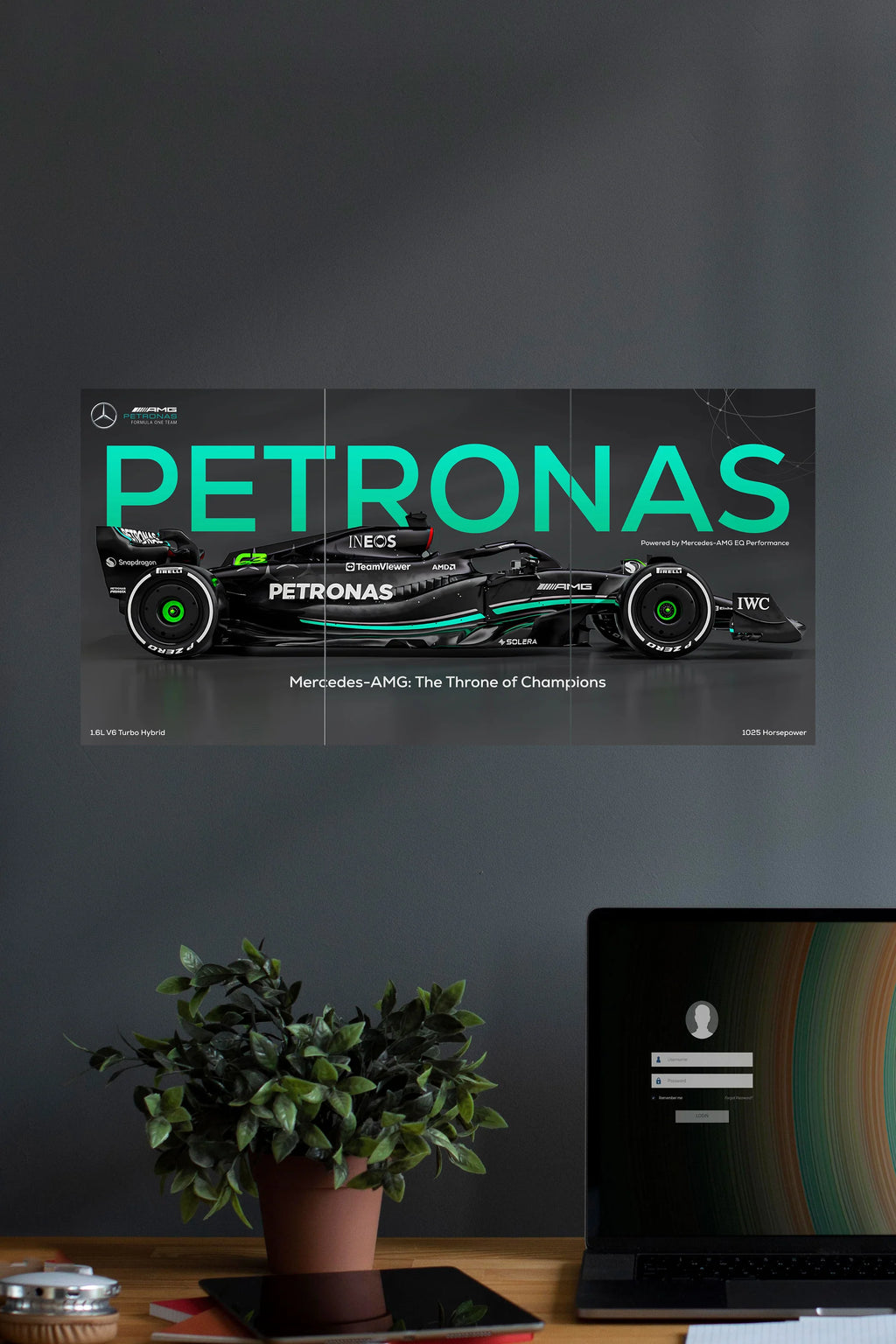 Mercedes AMG Petronas poster 3 piece set