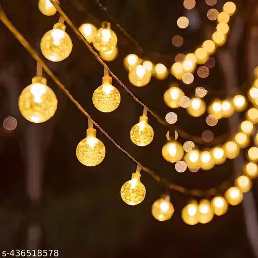 Crystal Ball String Light Warm White Colour [3Meter]