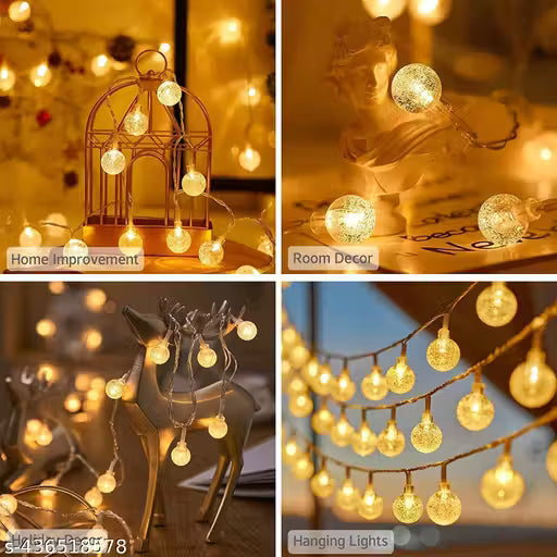 Crystal Ball String Light Warm White Colour [3Meter]