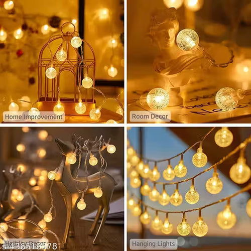 Crystal Ball String Light Warm White Colour [3Meter]